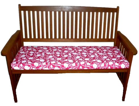 Two Seater Waterproof Garden Bench Cushion Tulip Pink A Bentley Cushions - 2 Seater Garden Bench Seat Pad