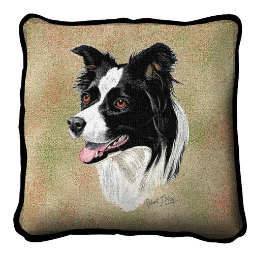 Waggy Dogz Range Quality Handmade in UK Border Collie Dog Cushion Cover 