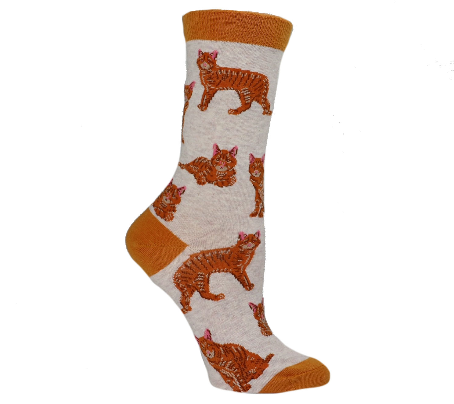 Ginger Tabby Cat Socks UK Size 3.5 to 6.5 - A Bentley Cushions